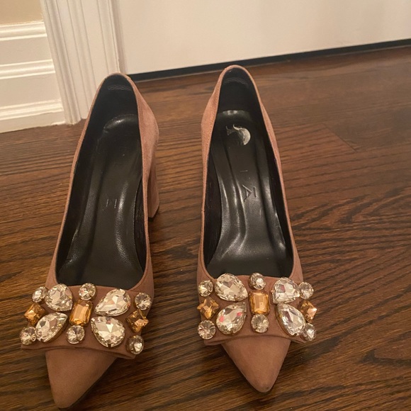 Light pink suede heel - Picture 3 of 5